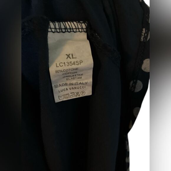 Polka Dot Dress Luca Vanucci Size XL Sleeveless High-Low Summer Beach Pool - Picture 5 of 6